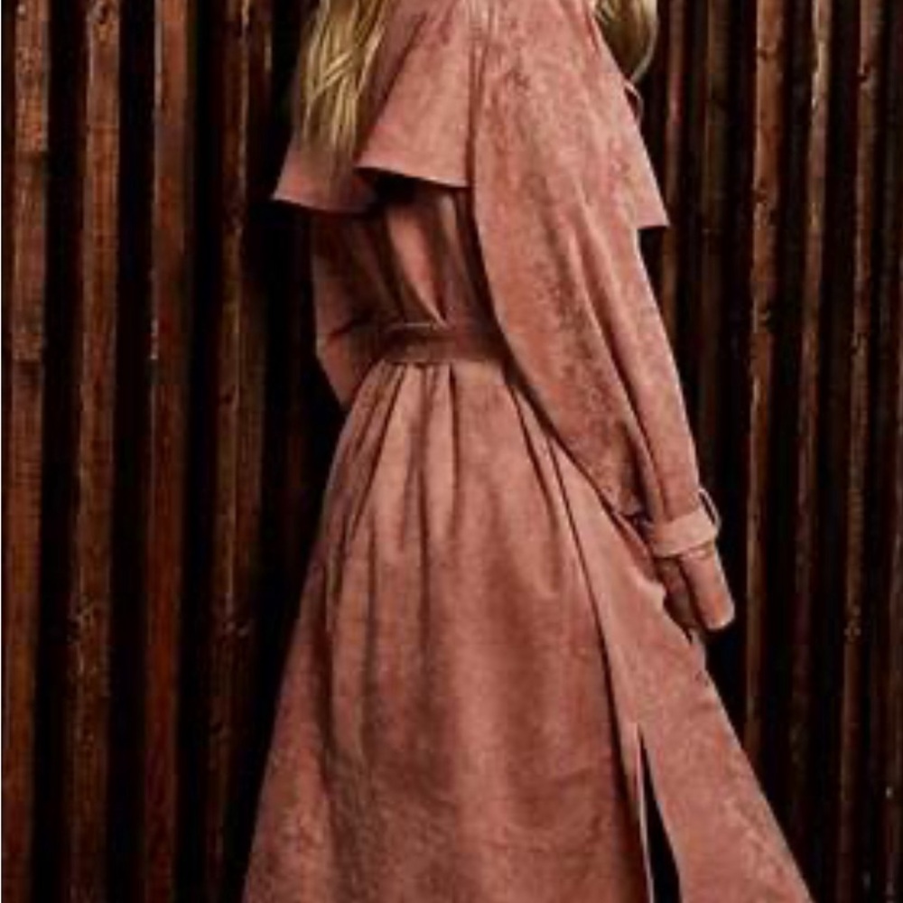 Oat New York blush trench coat suede, heavy, medium - Picture 7 of 10